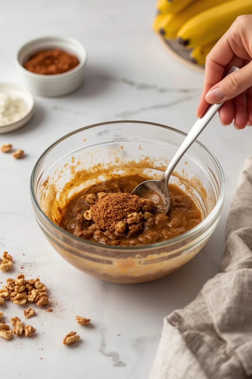 Irresistible Easy Banana Brown Butter Muffins with Walnuts 2 Easy Banana Brown Butter Muffins with Walnuts