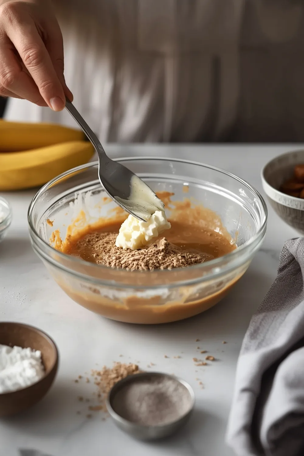 Easy Bakery Worthy Moist Banana Cake with Cream Cheese