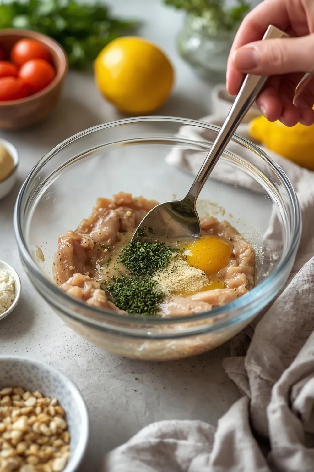 Quick 3 Ingredient Lemon Herb Chicken Skillet
