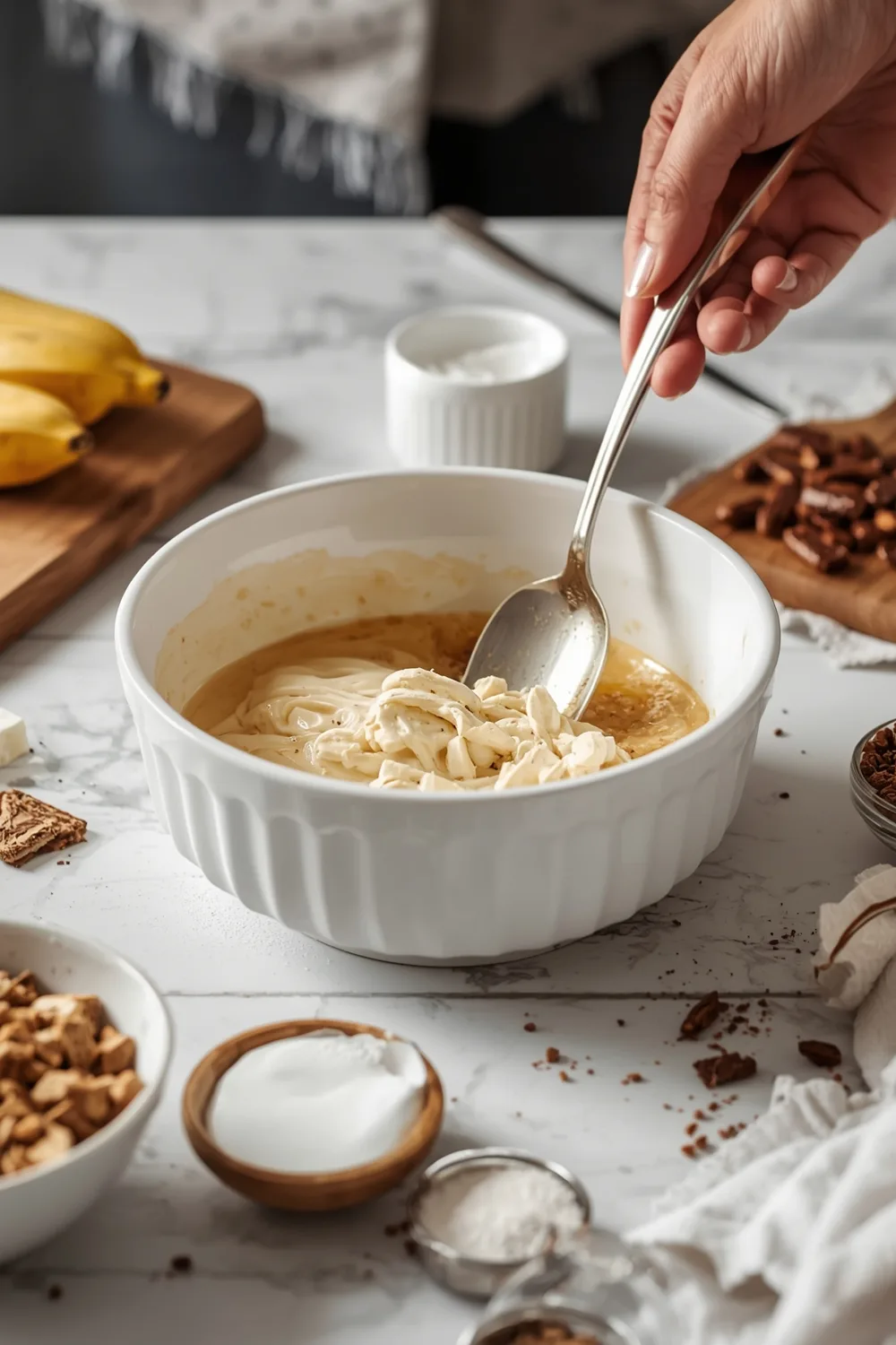 Easy Banana Sheet Cake with Creamy Frosting
