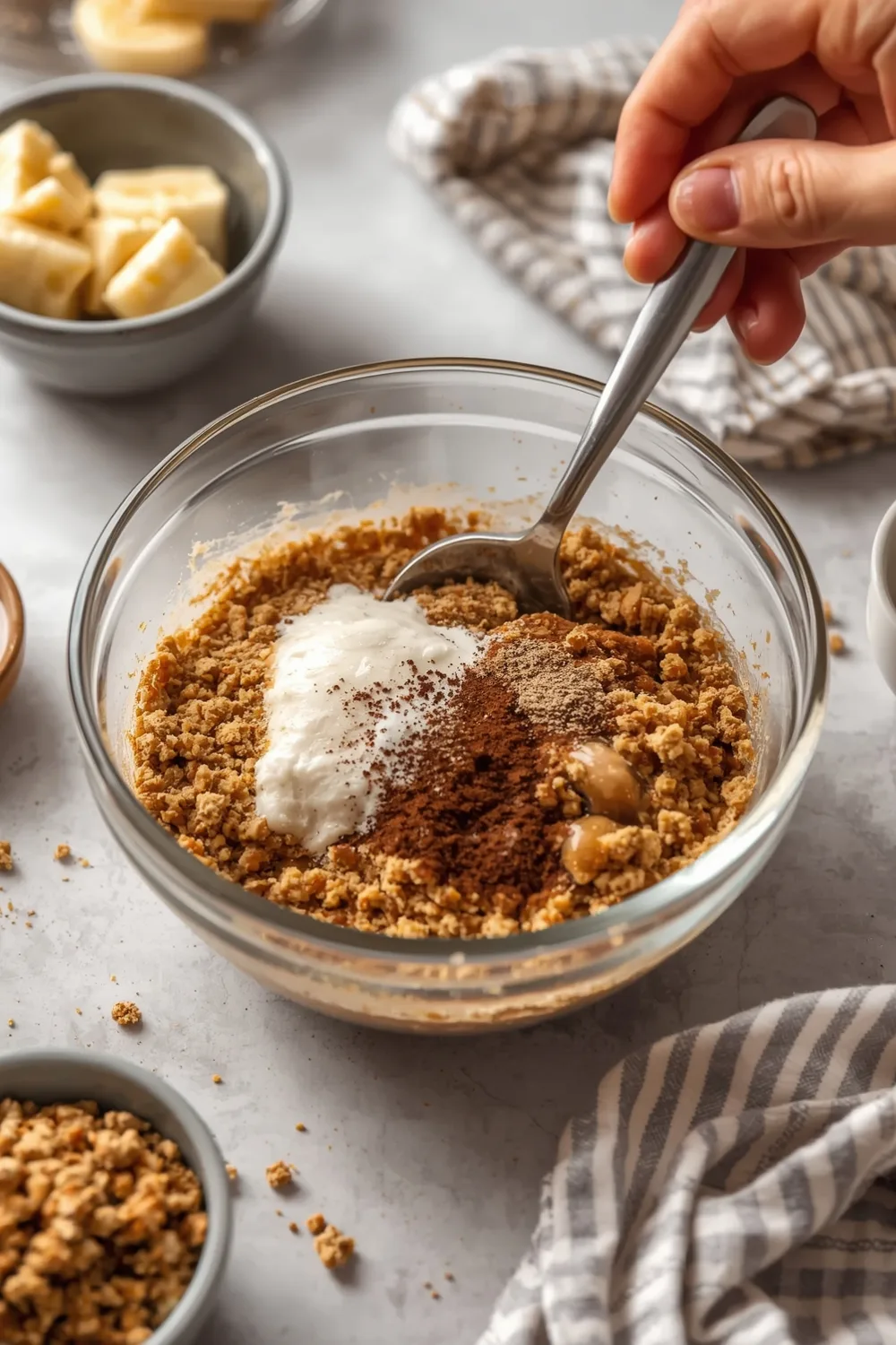 Easy Banana Crumb Coffee Cake with Streusel Topping