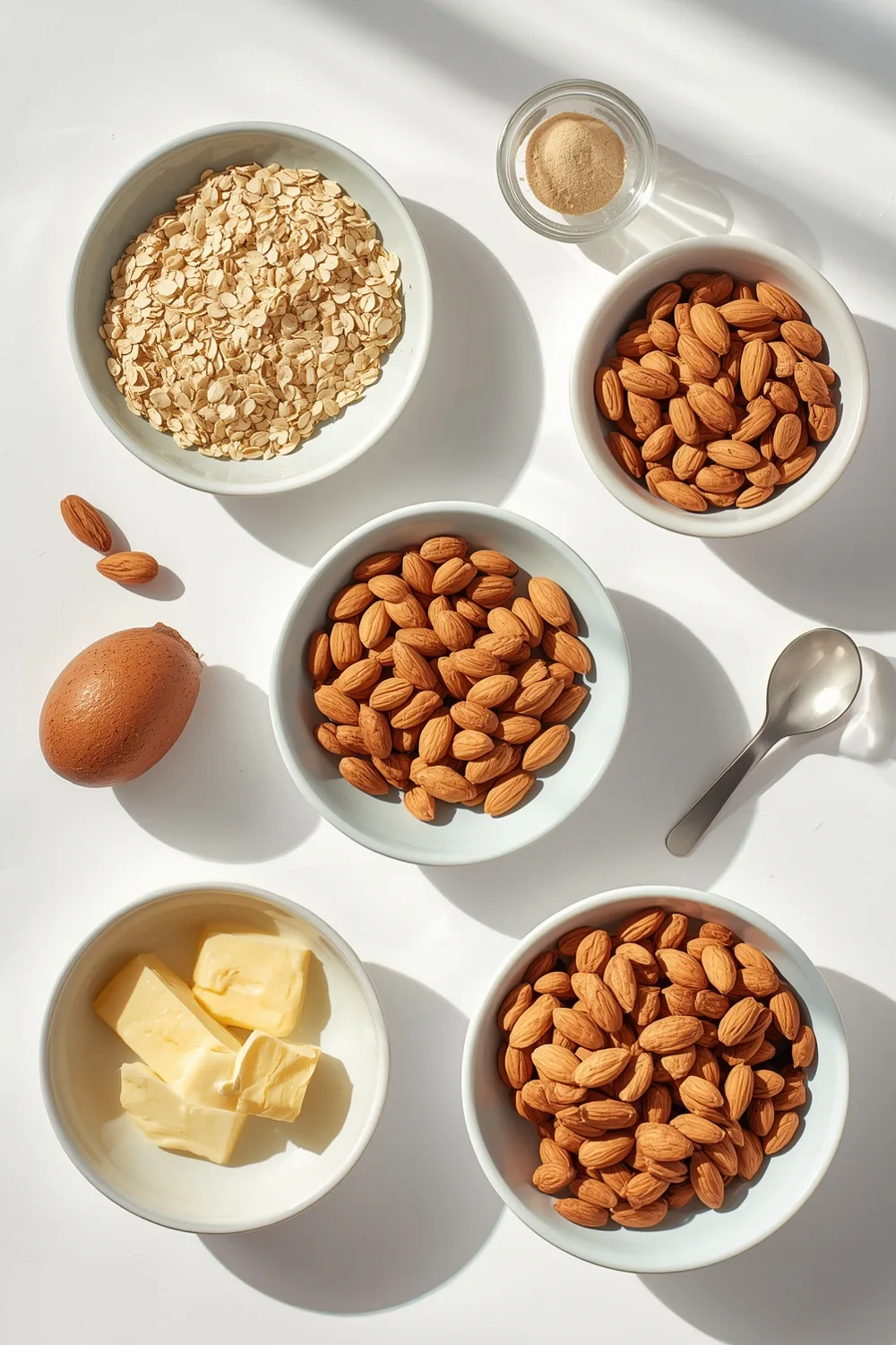 Quick High Protein Breakfast Bread with Oats and Almonds