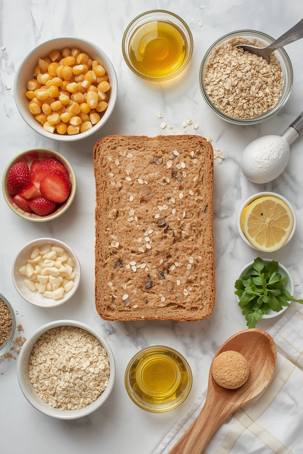 Delicious Healthy Whole Grain Oat Bread Recipe for 12 Slices 1 Healthy Whole Grain Oat Bread for Nutritious Sandwiches