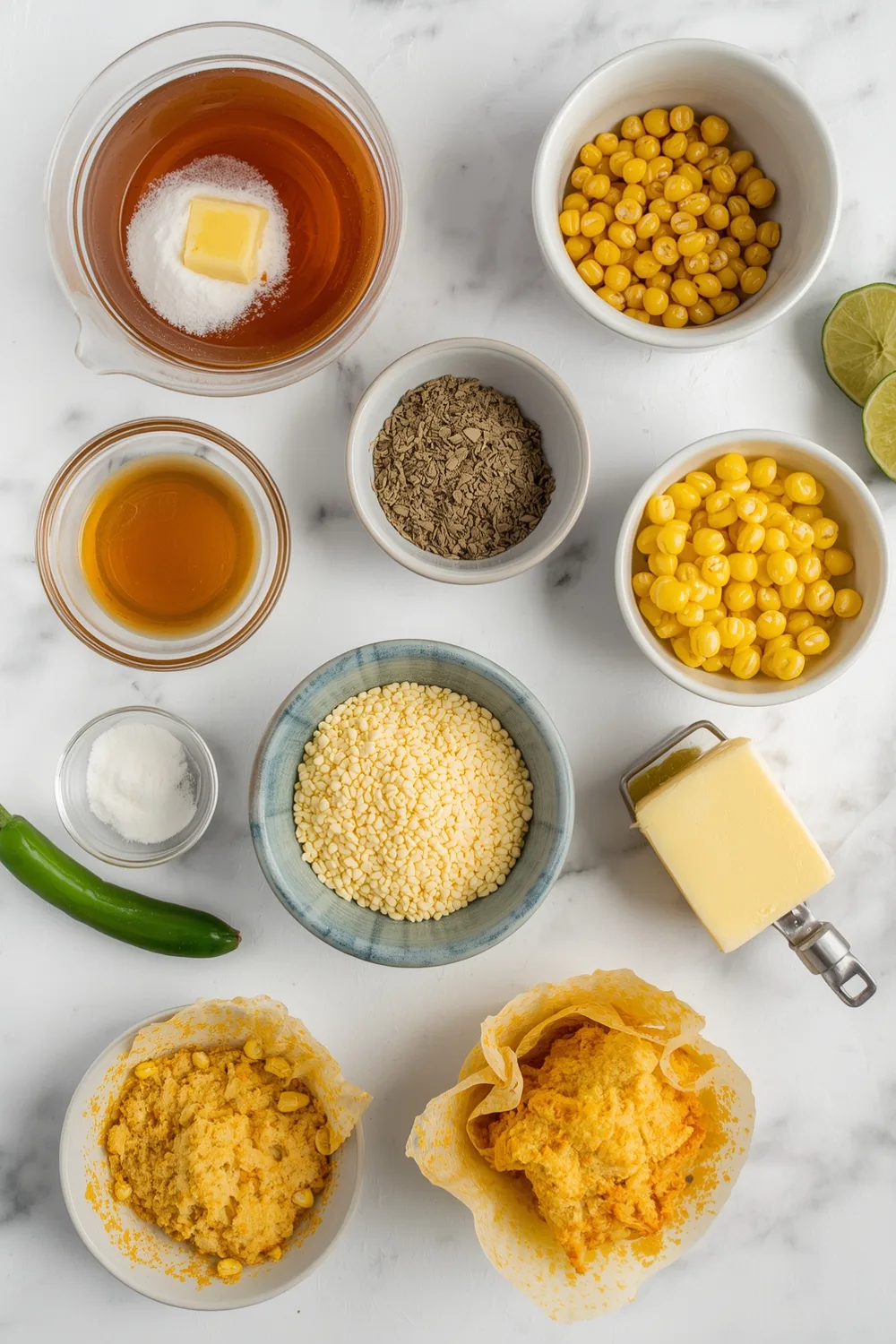 Sweet and Spicy Jalapeno Cornbread Muffins with Honey Butter