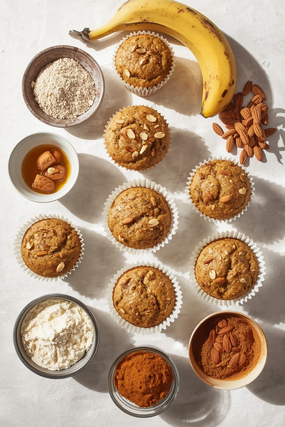 Healthy Banana Almond Flour Muffins for Breakfast