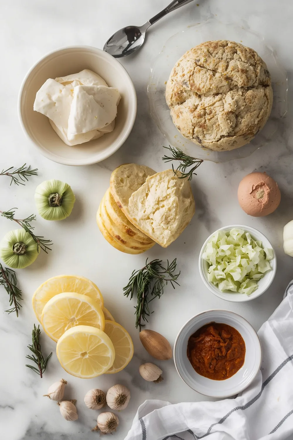 Easy No Knead Dutch Oven Rosemary Garlic Loaf