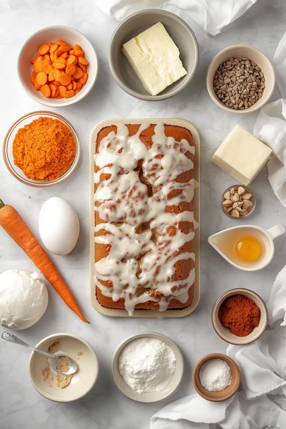 Delicious Moist Carrot Cake Bread with Cream Cheese Glaze 1 Moist Carrot Cake Bread with Cream Cheese Glaze Recipe