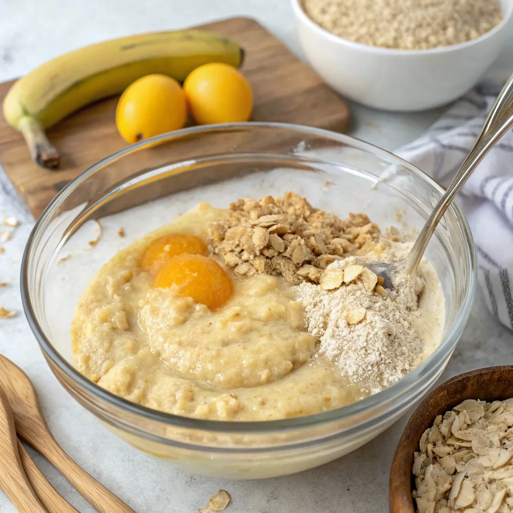 3-Ingredient Banana Oat Bread