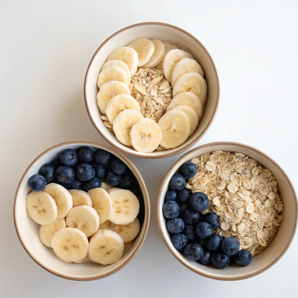 3-Ingredient Blueberry Oat Breakfast Cake