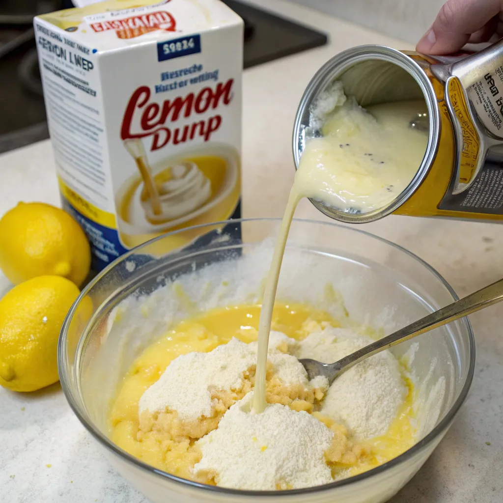 3-Ingredient Lemon Dump Cake