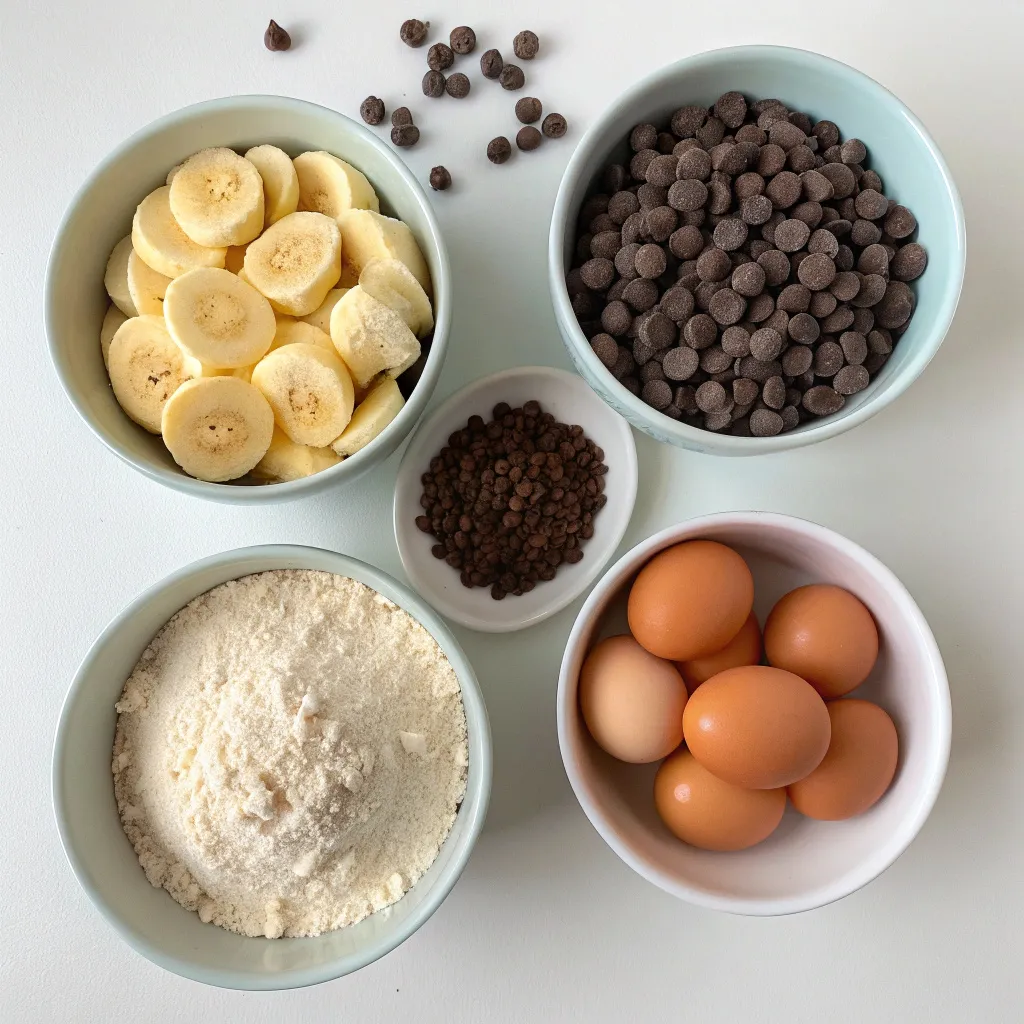 4-Ingredient Banana Chocolate Chip Cup Cake