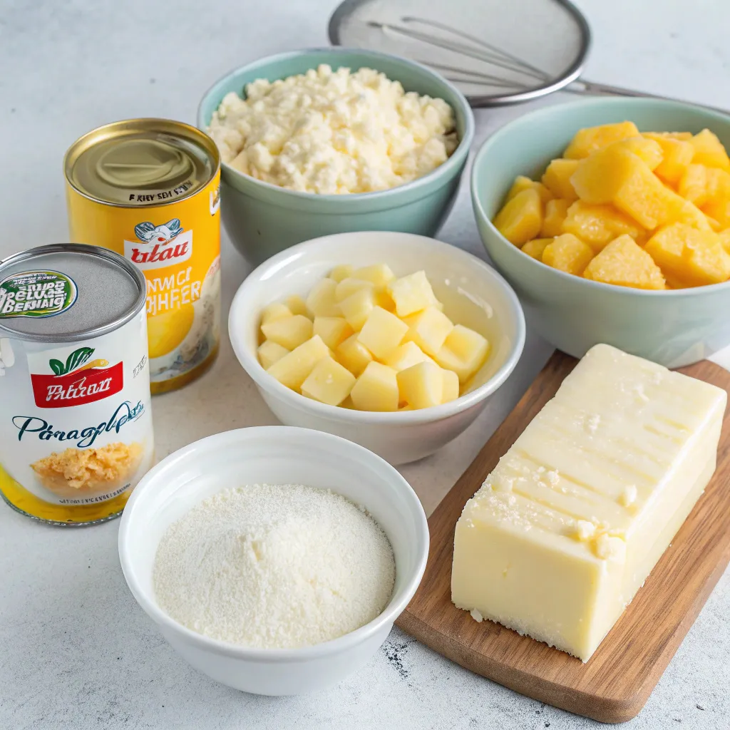 Amish Pineapple Cream Cheese Dump Cake