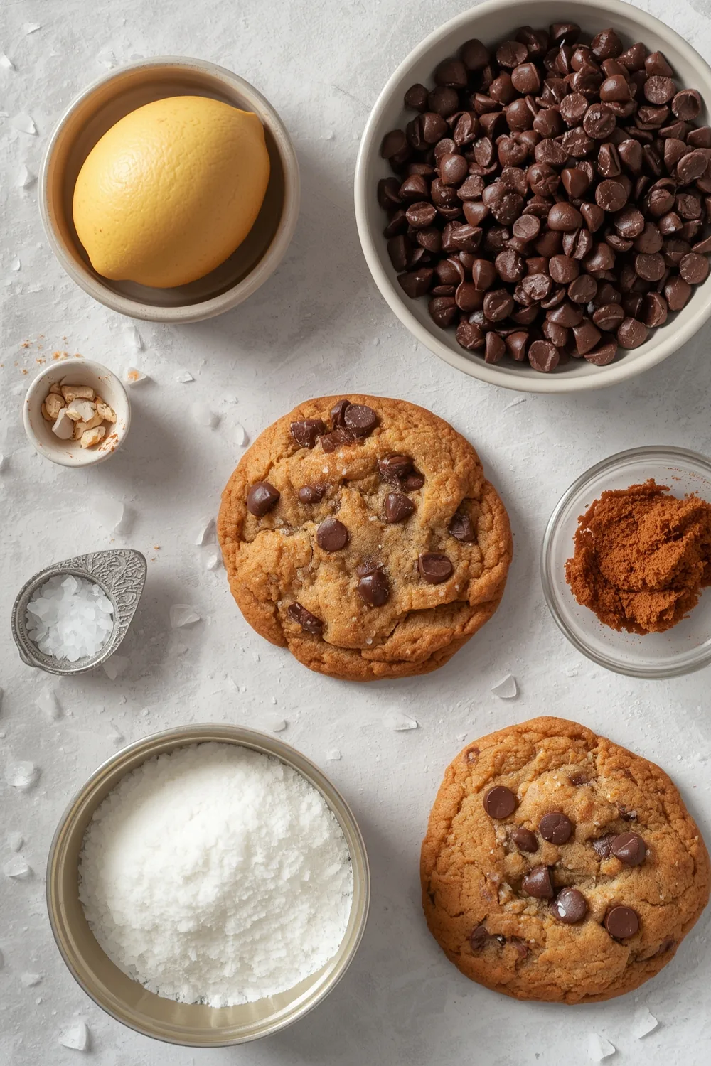 Chewy Chocolate Chip Cookies with Sea Salt Sprinkles