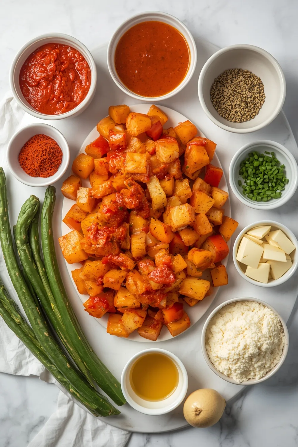 Easy Harissa Chicken and Vegetable Sheet Pan Dinner