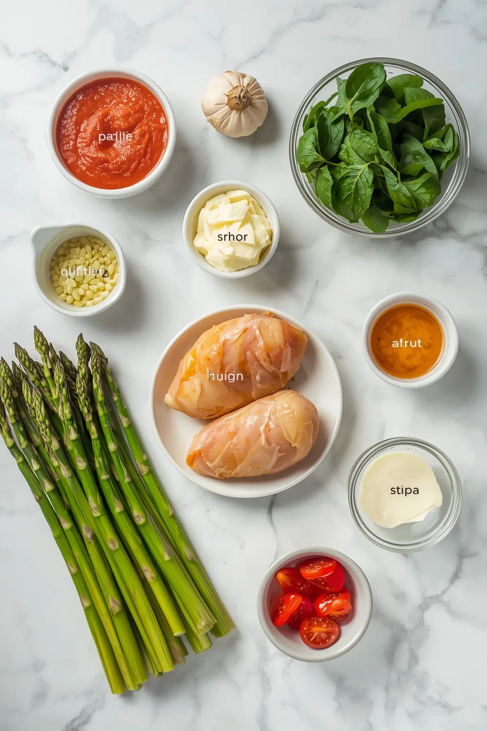 Quick Garlic Butter Chicken Skillet with Asparagus Recipe