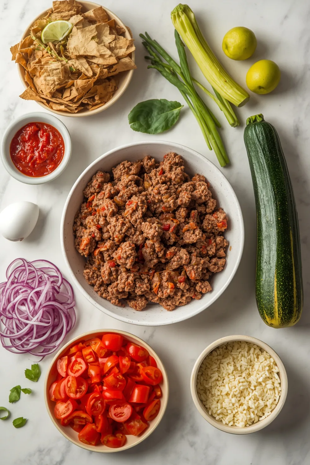 Cheesy Ground Beef Zucchini Boats Easy Healthy Dinner