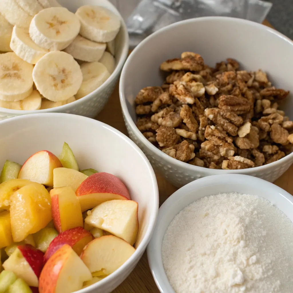 Banana Apple Walnut Cake