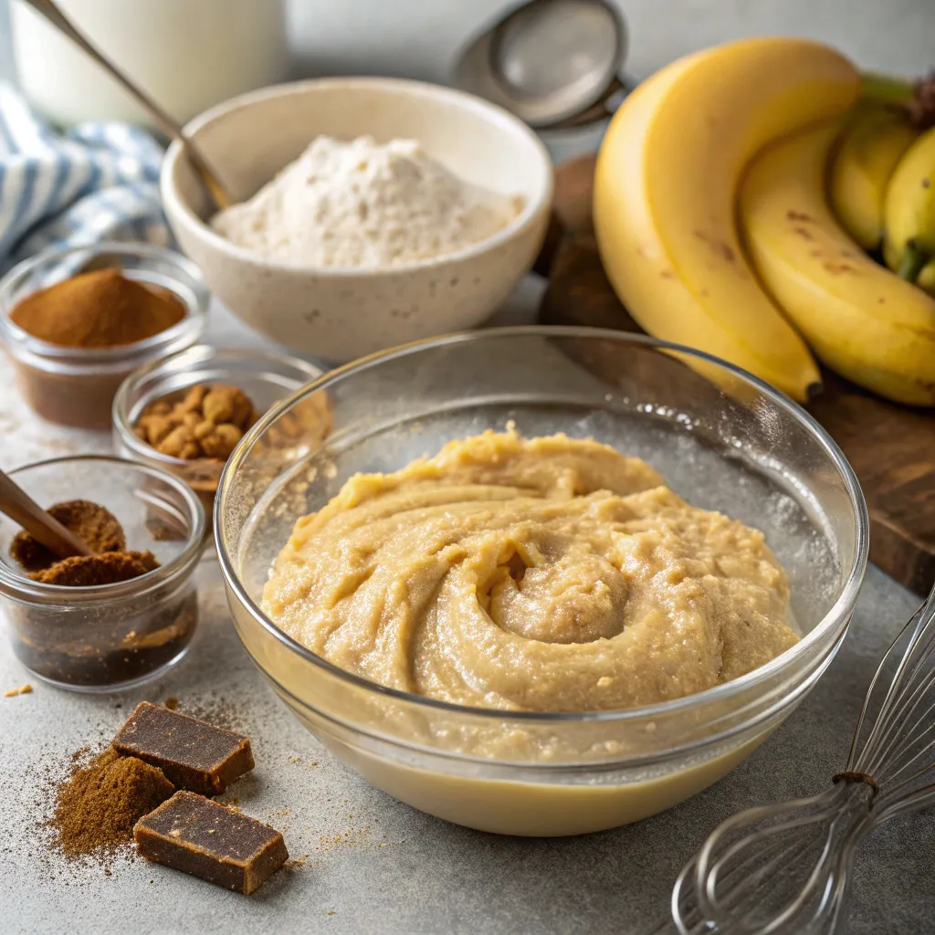 Banana Bundt Cake with Brown Sugar Glaze