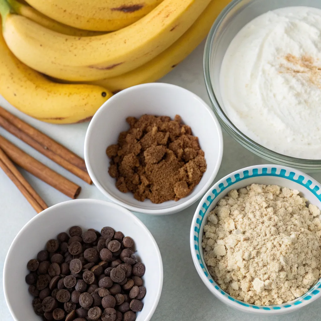 Banana Cinnamon Greek Yogurt Banana Bread Slices