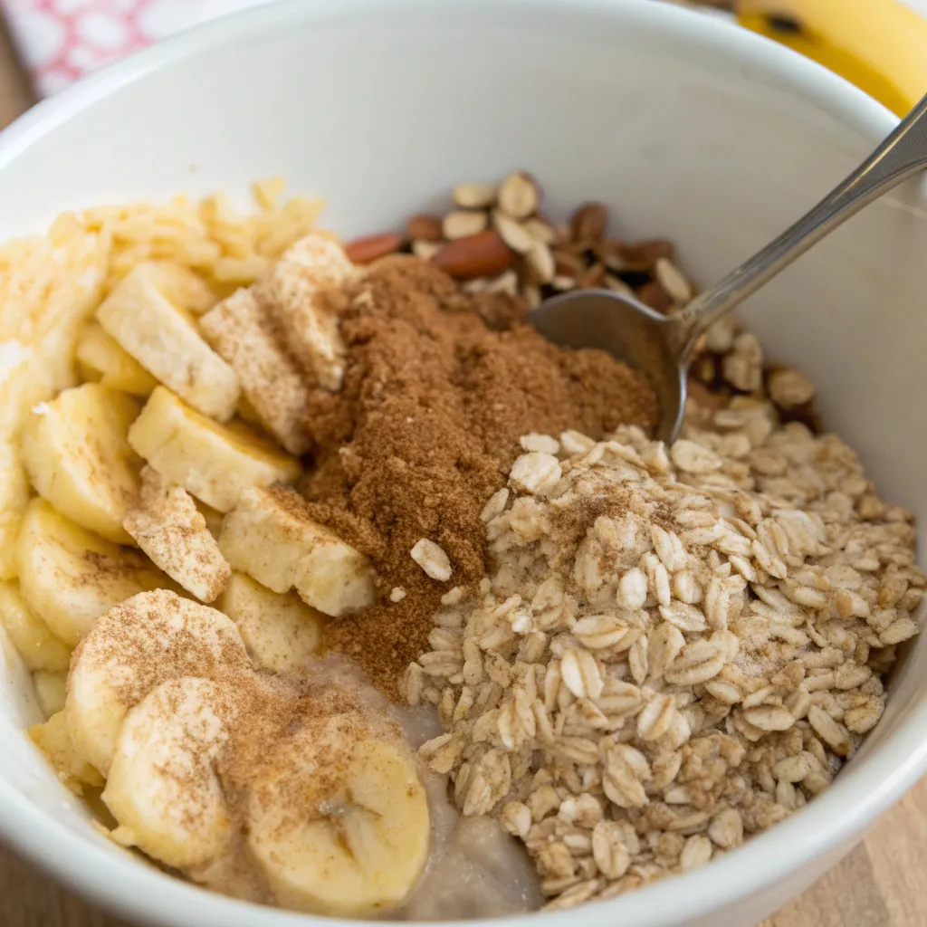Banana Cinnamon Oat Breakfast Bake