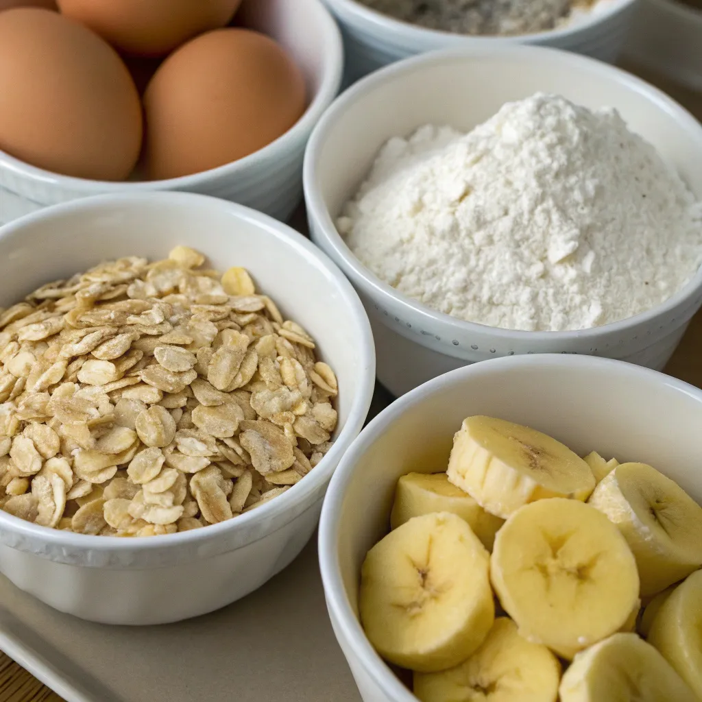 Banana Oat Crumb Muffins