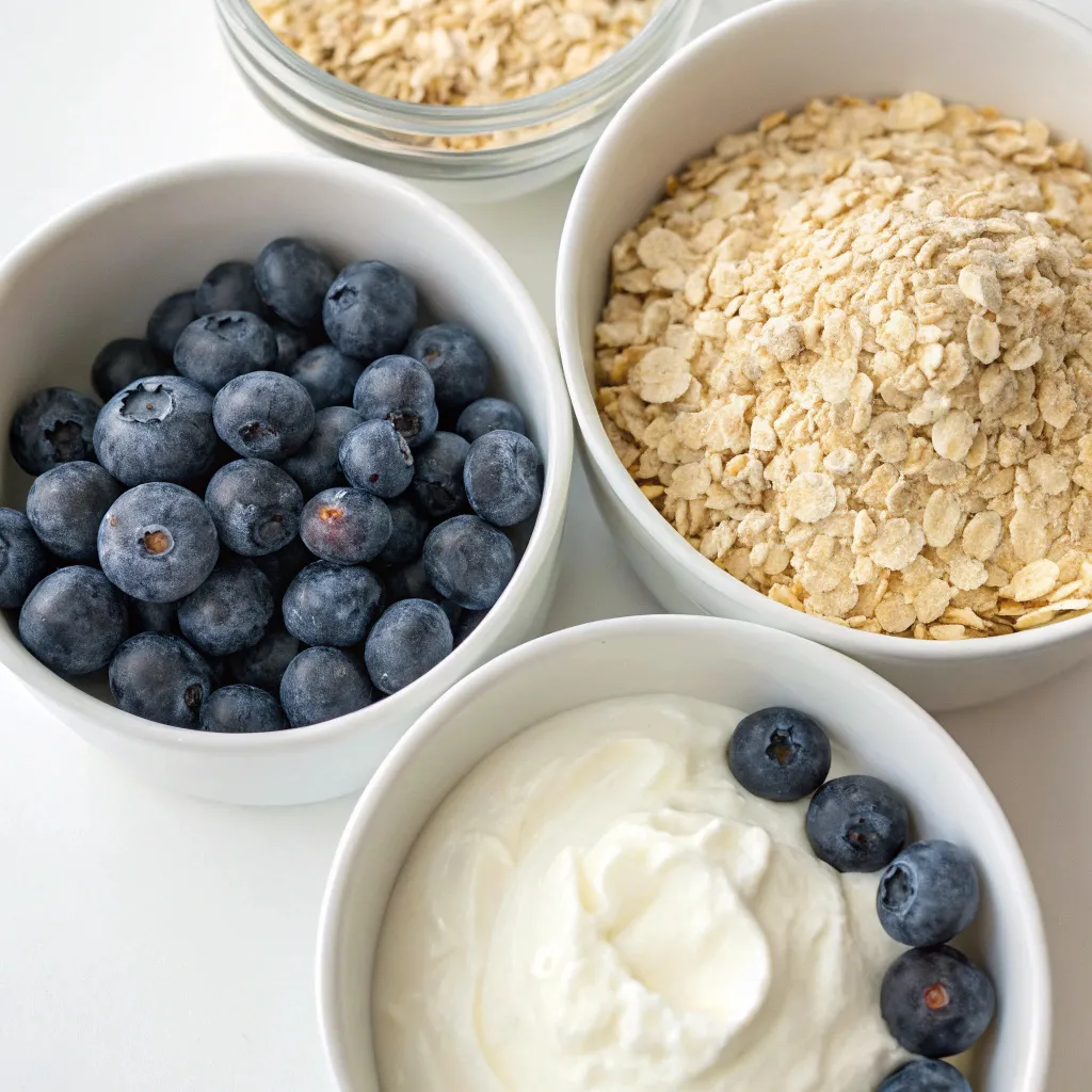 Blueberry Yogurt Oat Bake