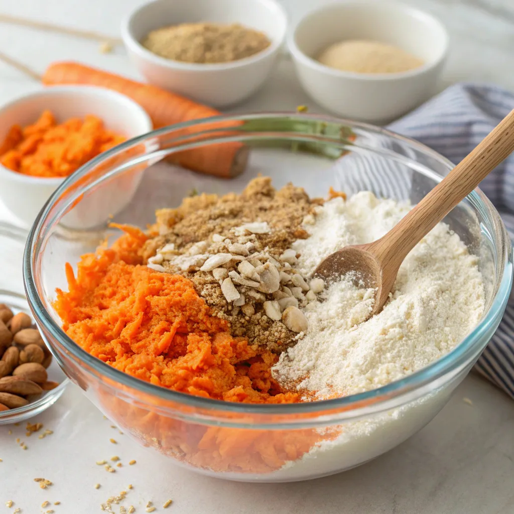Carrot Cake Oat & Cottage Cheese Muffins