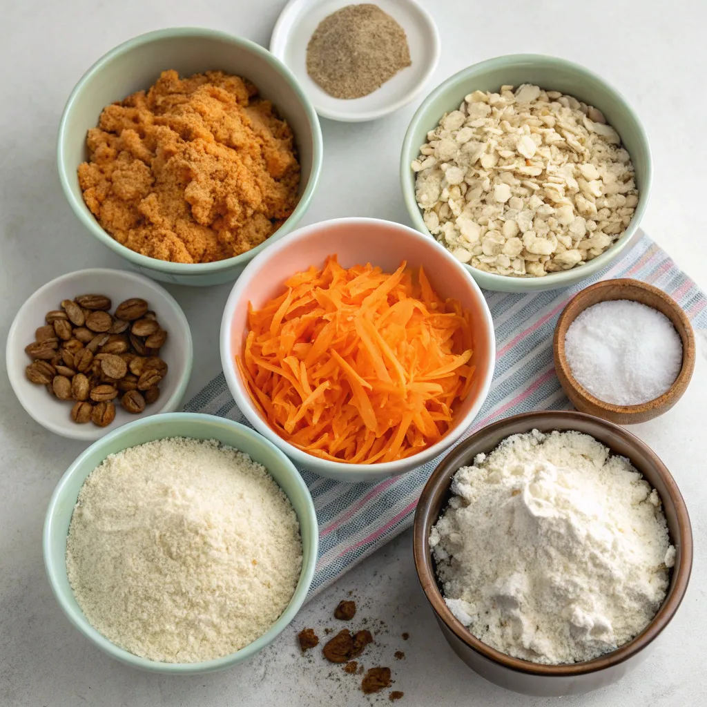 Carrot Cake Oat & Cottage Cheese Muffins