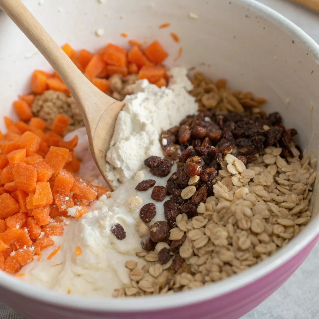 Carrot Raisin Oatmeal Yogurt Cake