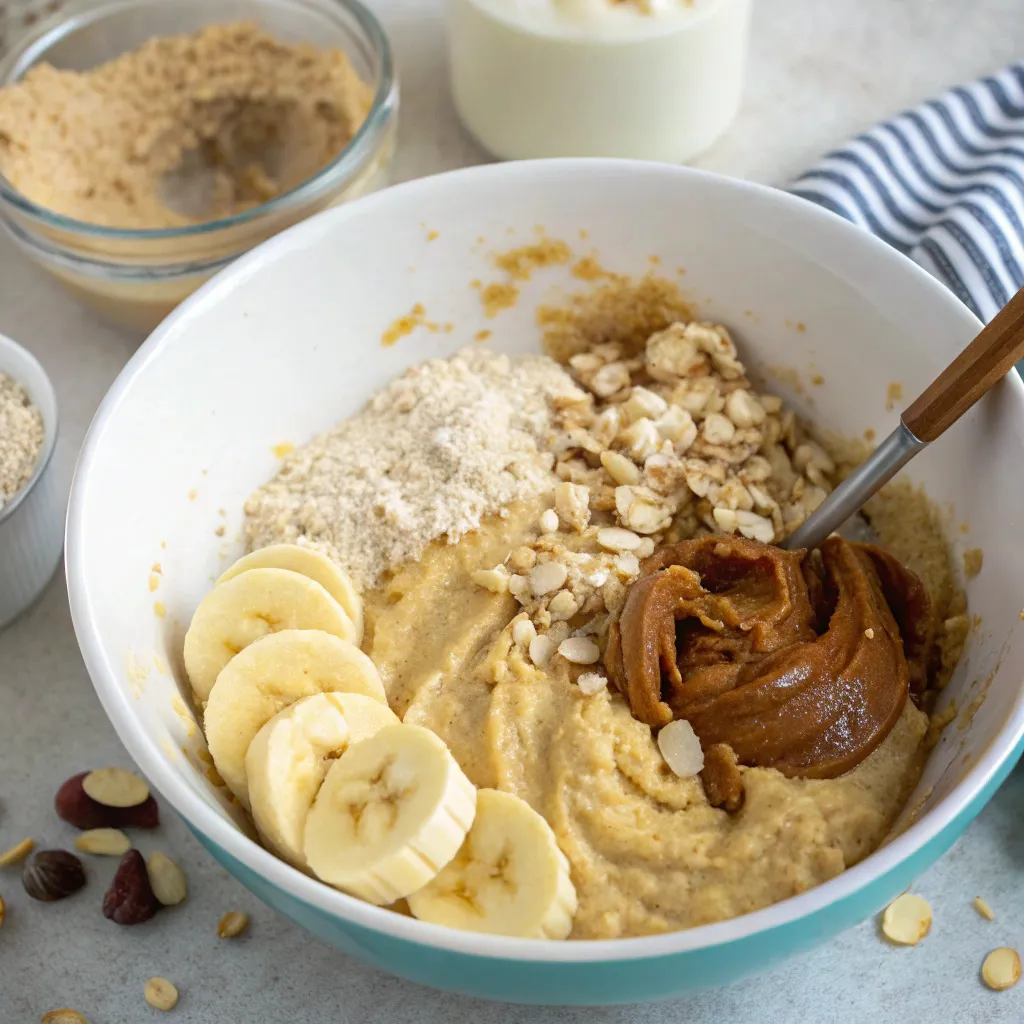 Cozy Peanut Butter Banana Oat Mug Cake