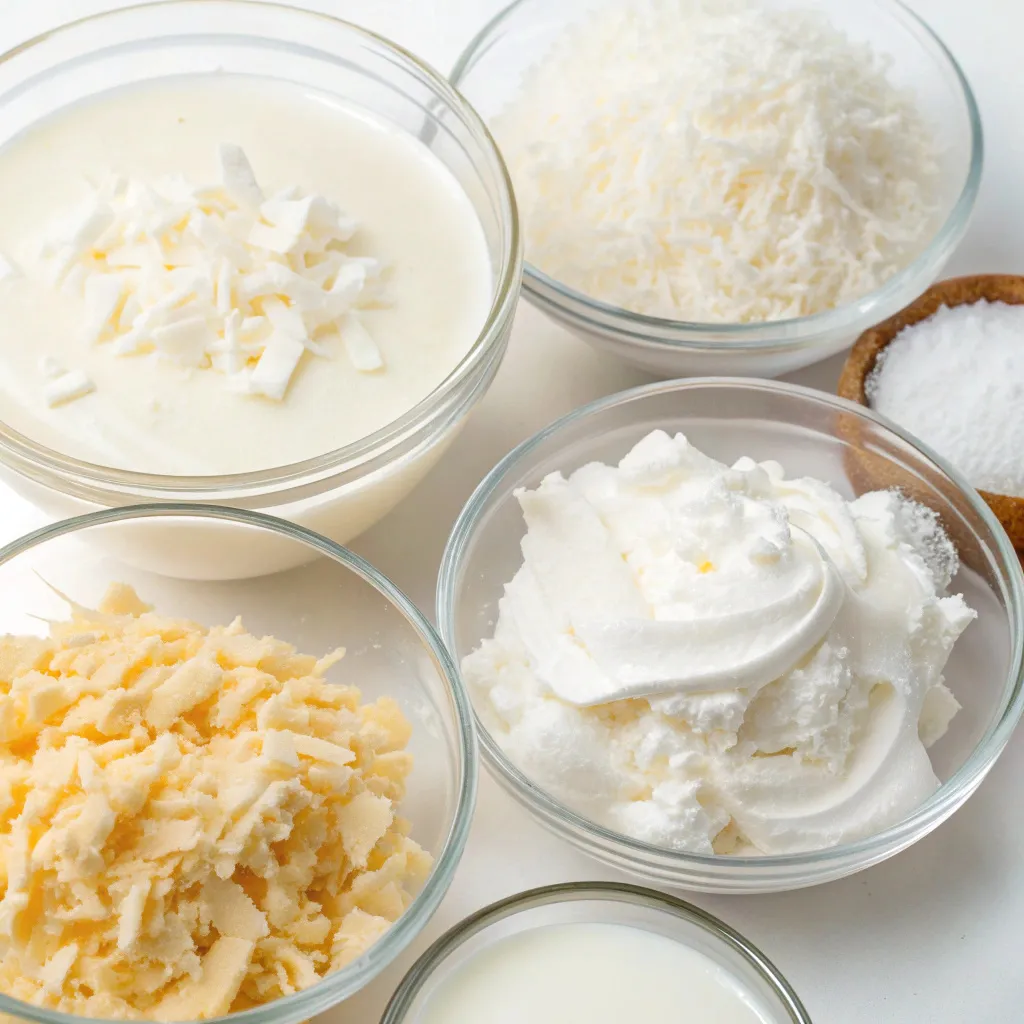 Creamy Coconut Frozen Pie with Condensed Milk