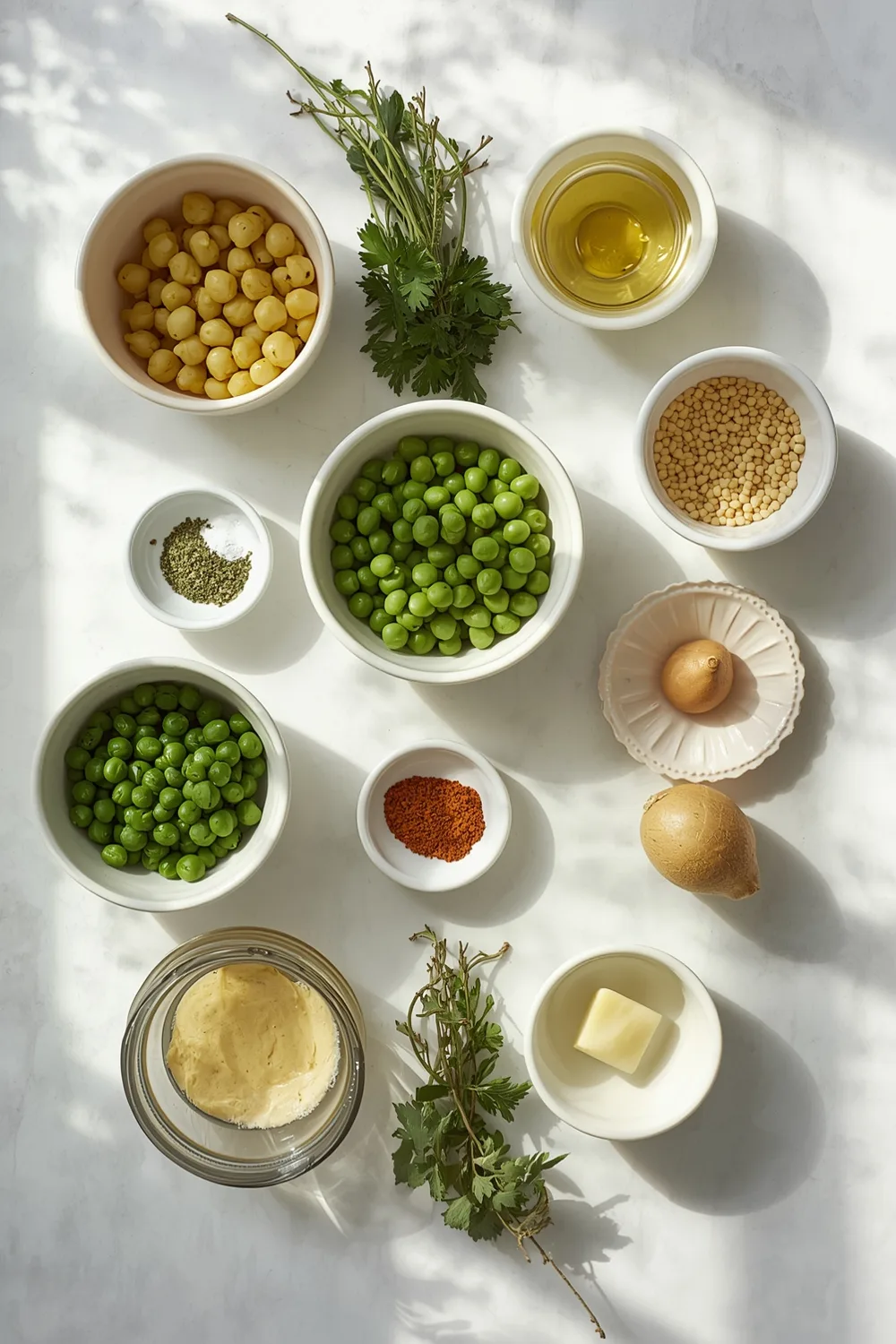 Creamy Pea Soup with Fresh Herbs
