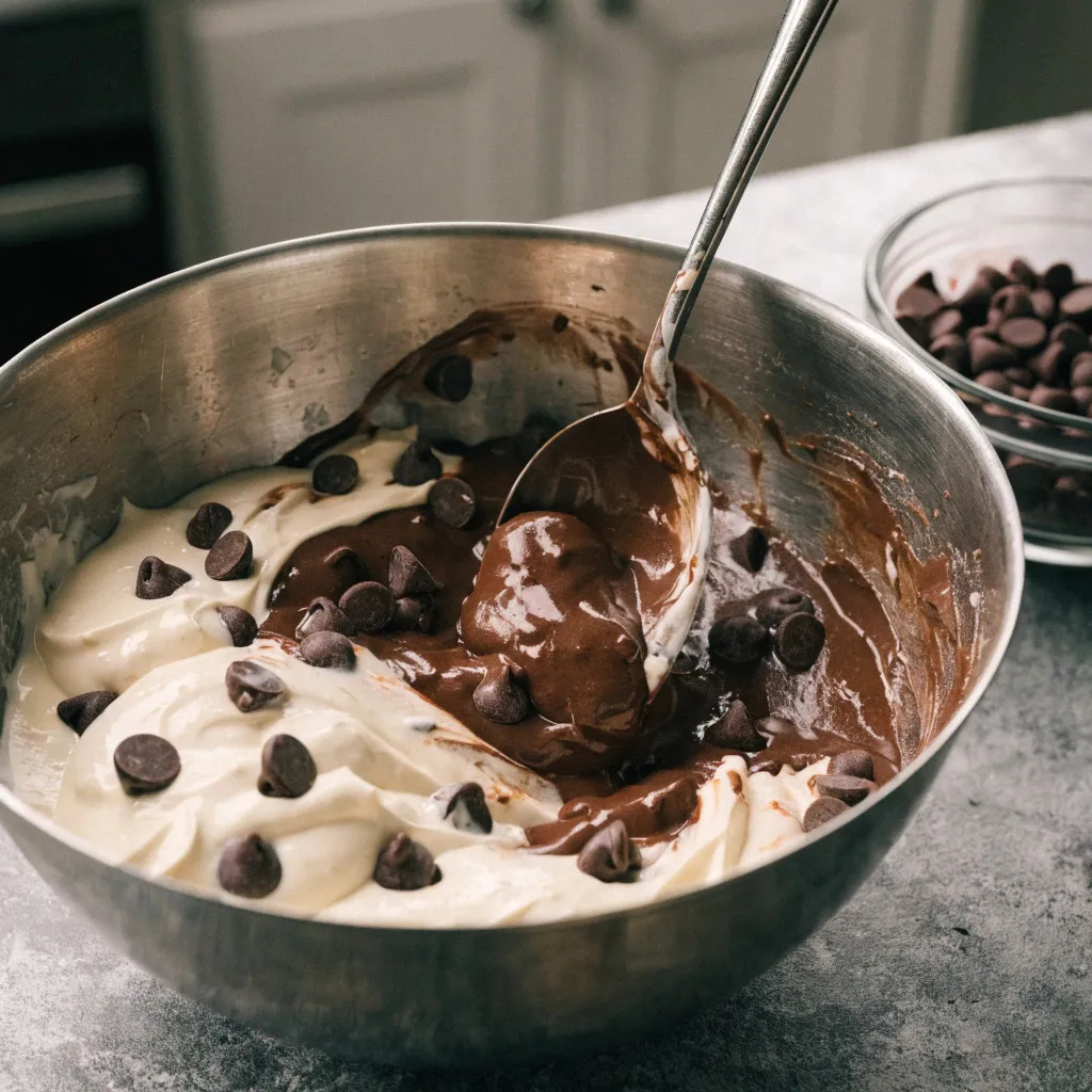 Double Chocolate Greek Yogurt Muffins with Melty Chocolate Chips