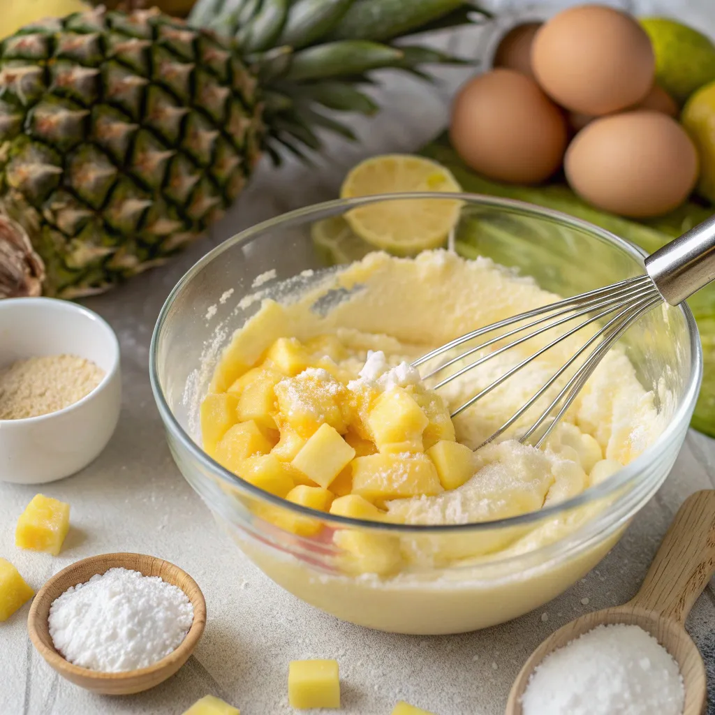 Easter Pineapple Heaven Cake