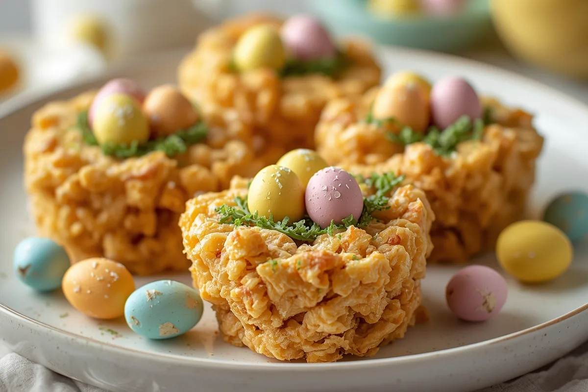 Easter Rice Krispie Nests