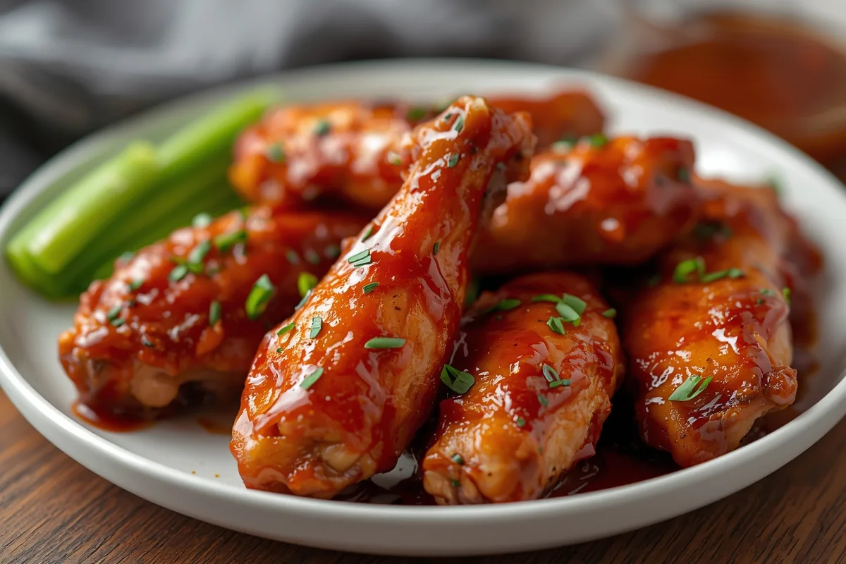 Irresistible BBQ Chicken Wings: Easy Oven Baked Recipe (4 Servings) 3 Honey BBQ Chicken Wings – Easy Oven Baked Wings