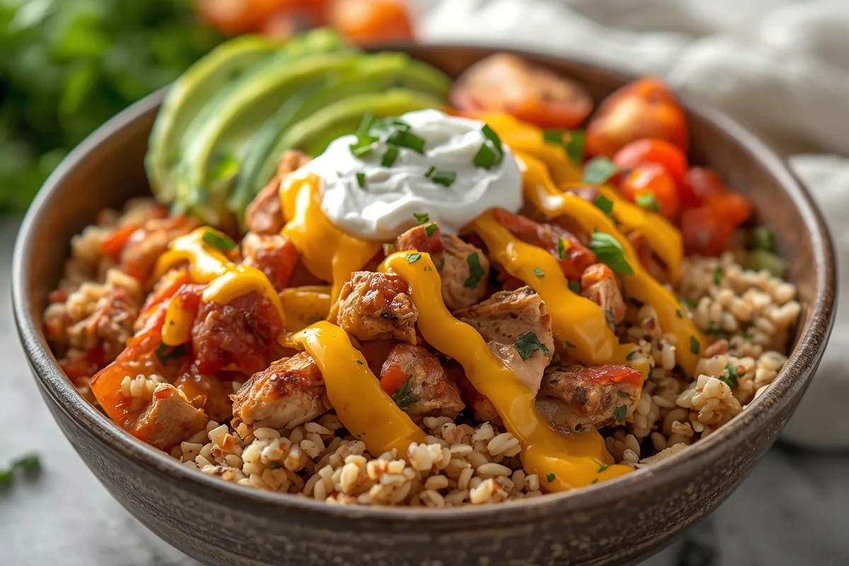 Chicken Burrito Bowl – Healthy Chipotle Style Dinner
