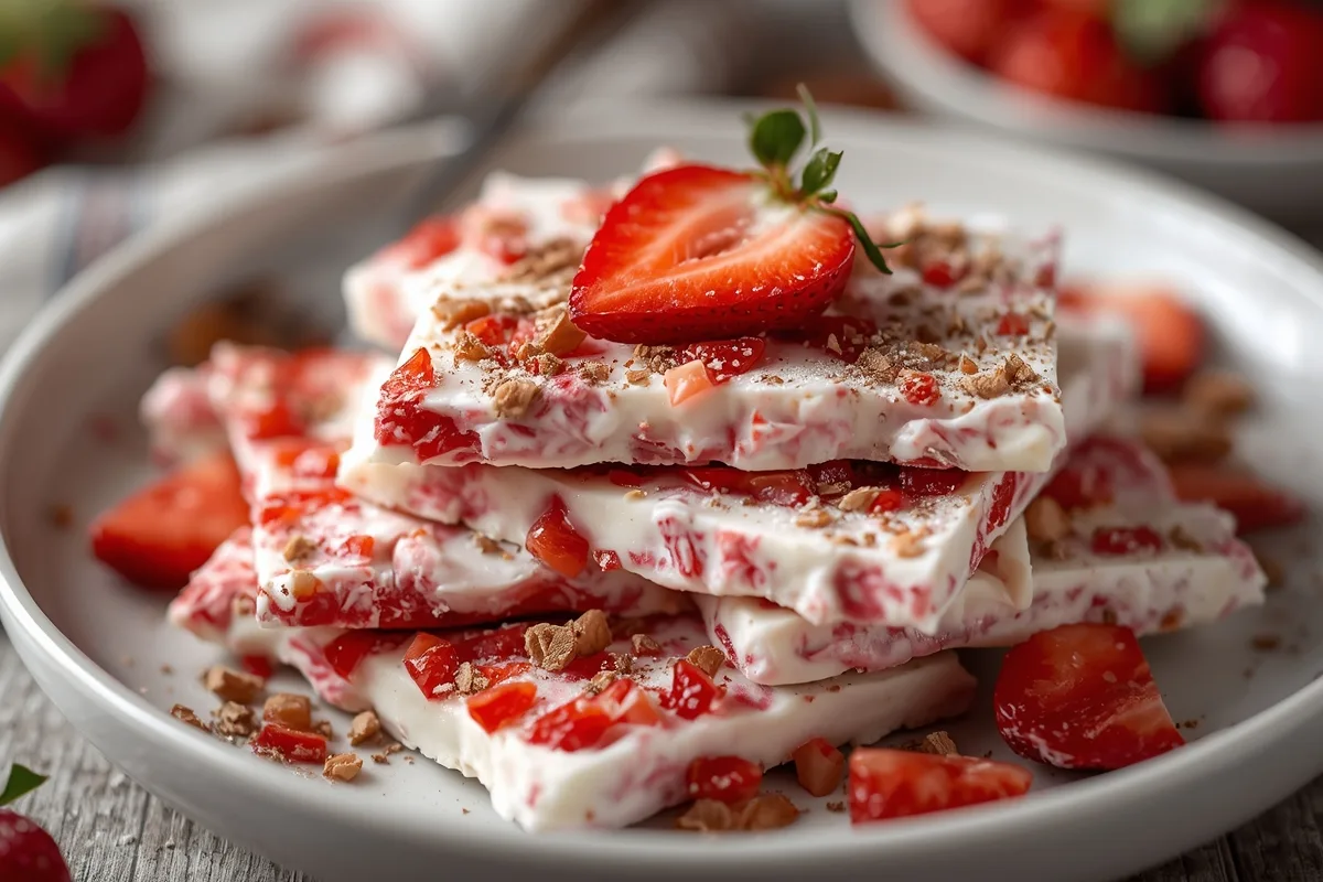 Irresistible Strawberry Yogurt Bark: Easy, Healthy Snack Recipe 3 Strawberry Yogurt Bark – Easy Healthy Snack