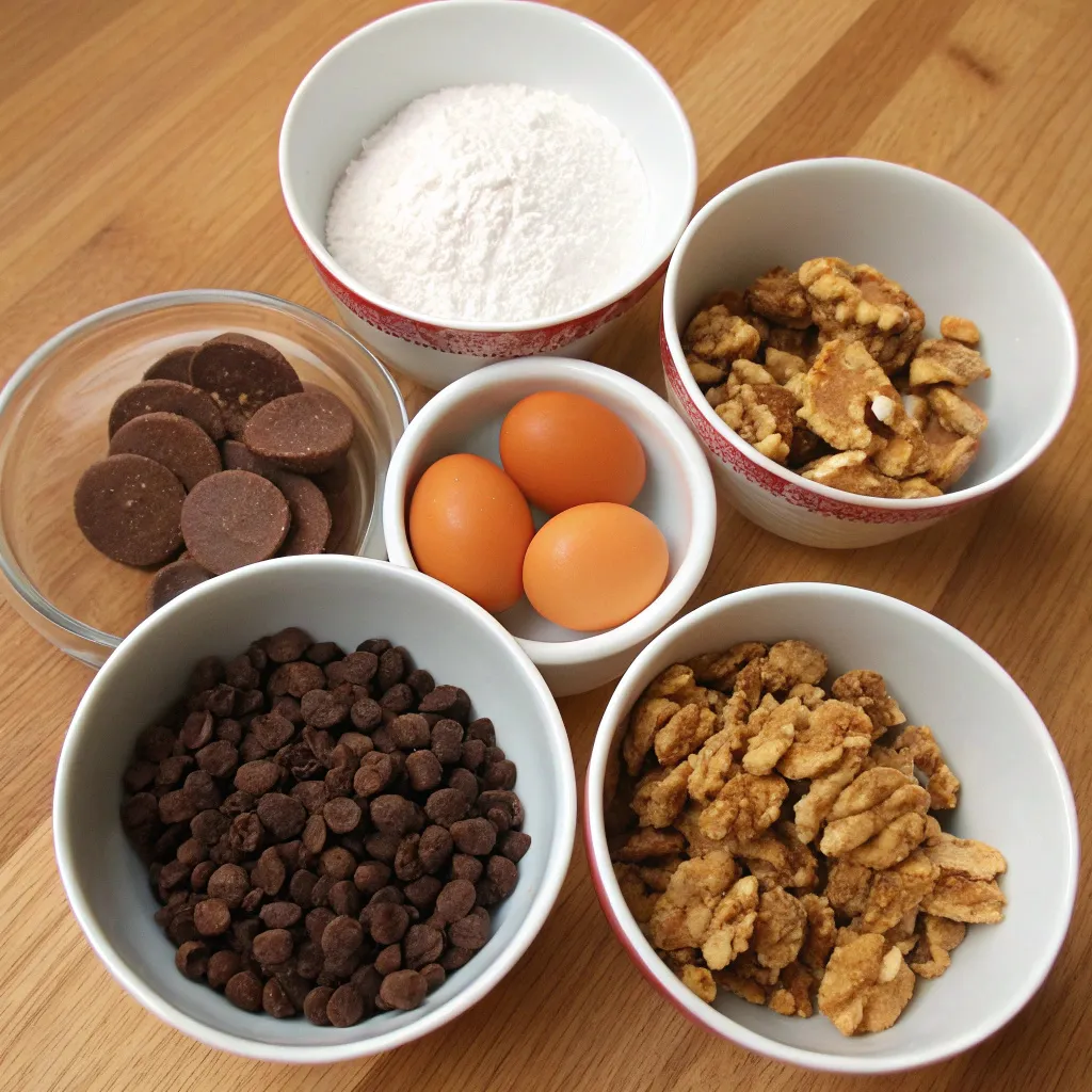 Flourless Dark Chocolate Walnut Blondies