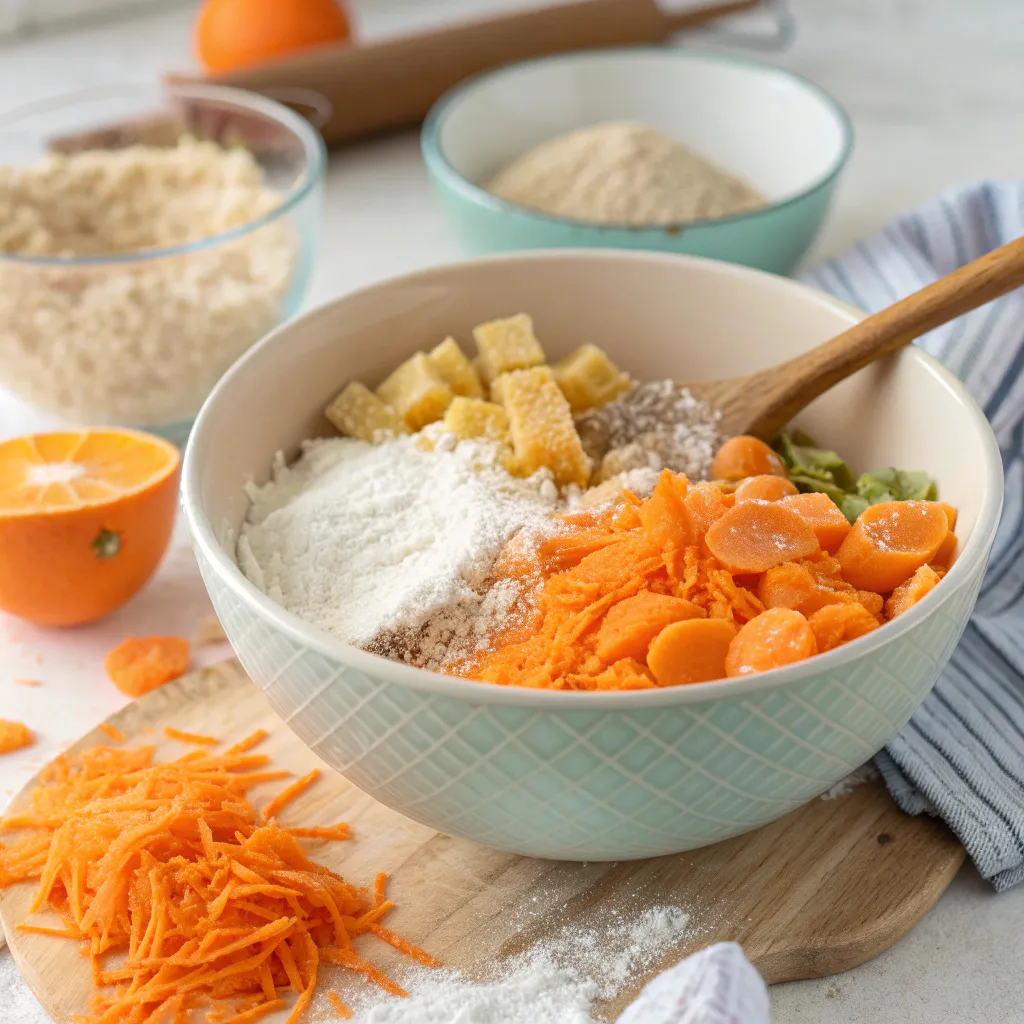 Healthy Carrot and Mandarin Cake