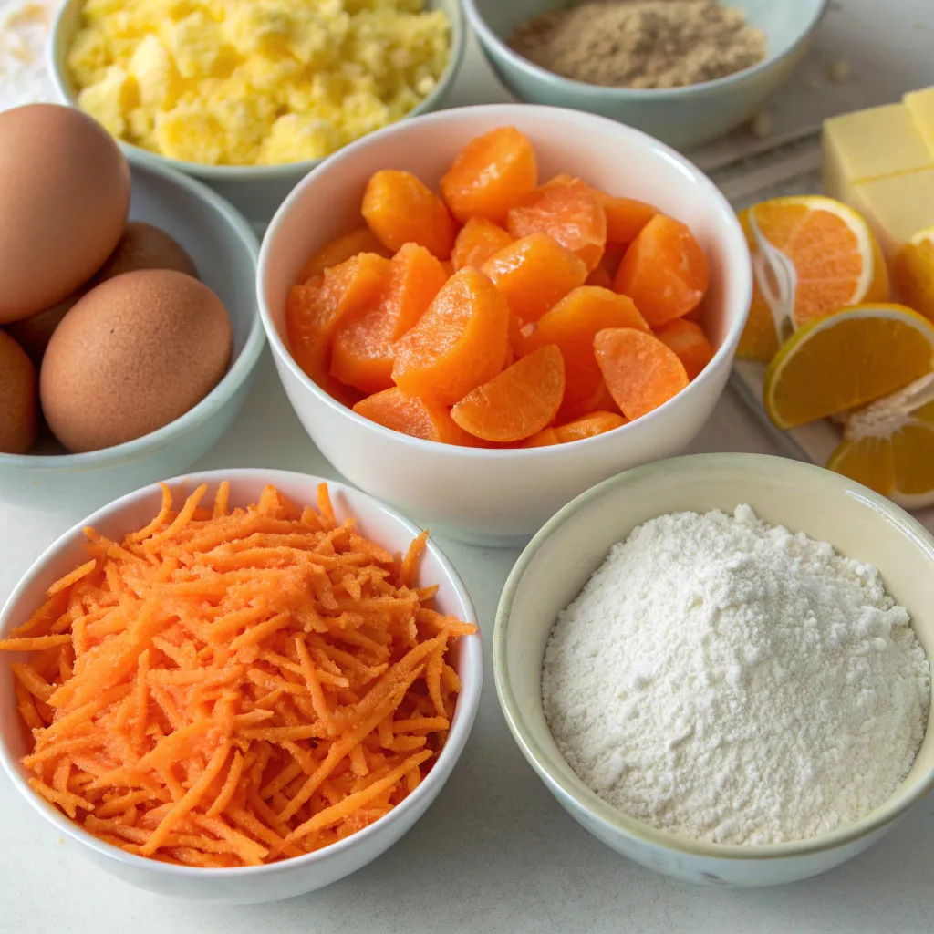 Healthy Carrot and Mandarin Cake