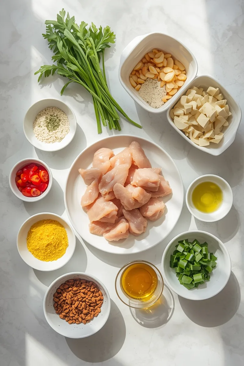 Healthy Lemon Garlic Chicken Bowl – High Protein Dinner