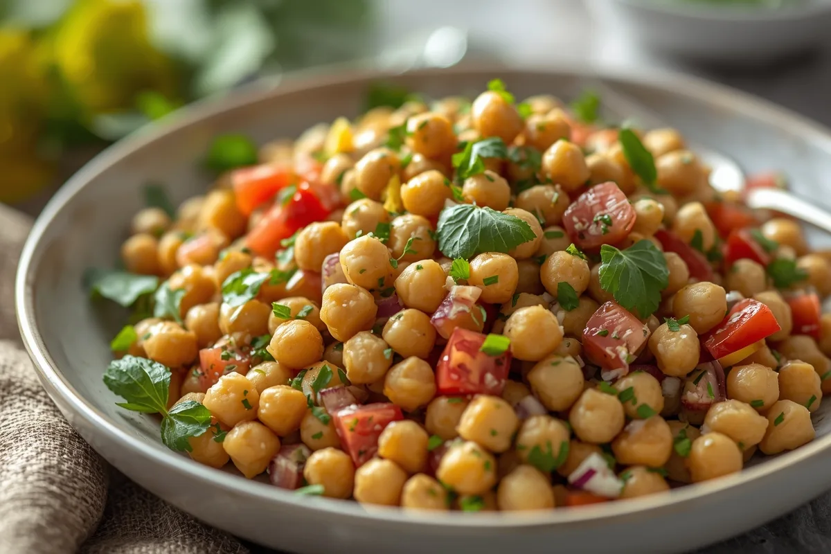 Mediterranean Chickpea Salad – Healthy Spring Salad