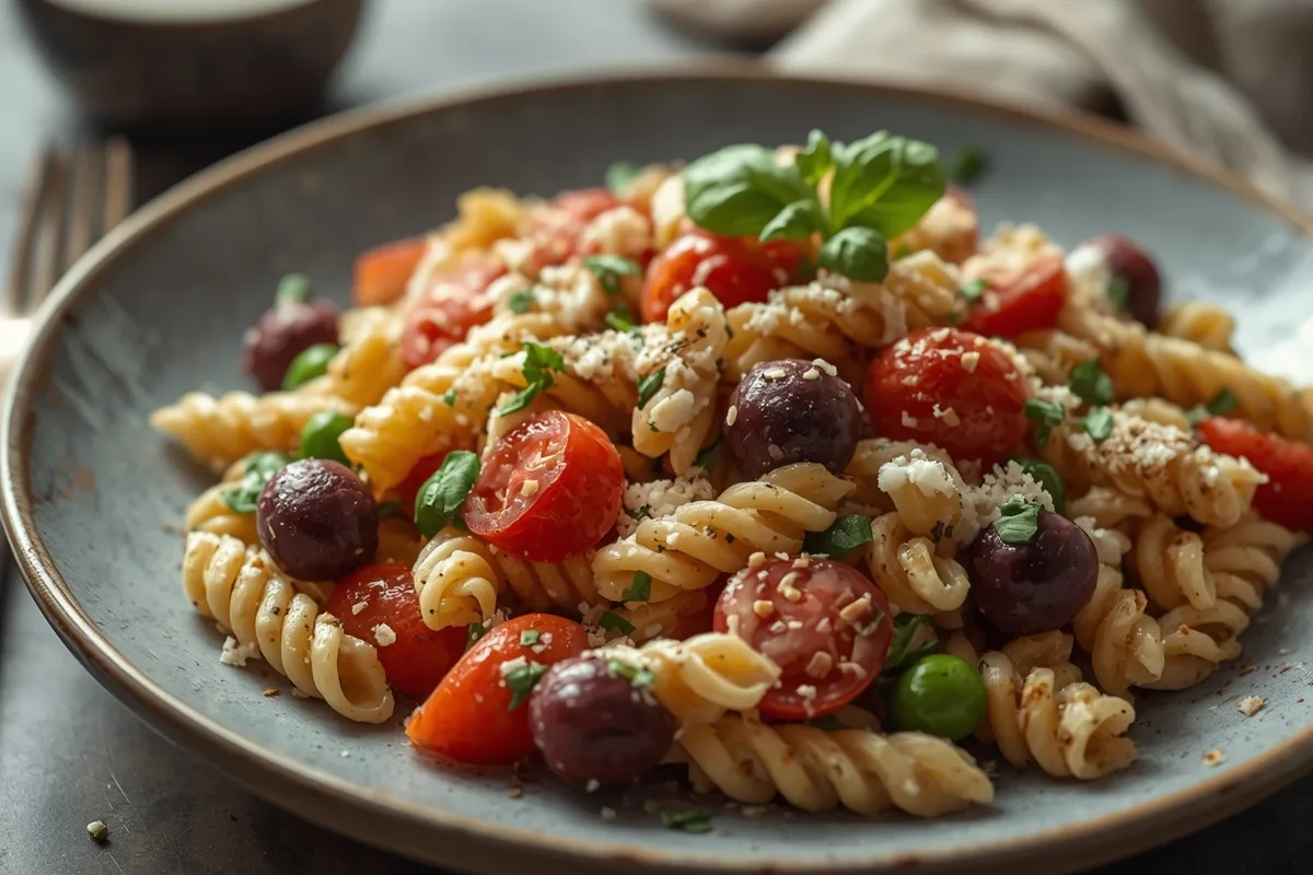 Pasta Salad with Italian Dressing – Easy Potluck Side Dish