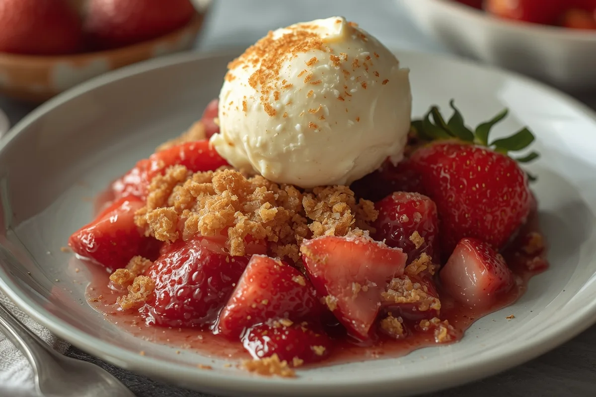 Strawberry Crumble – Easy Homemade Dessert