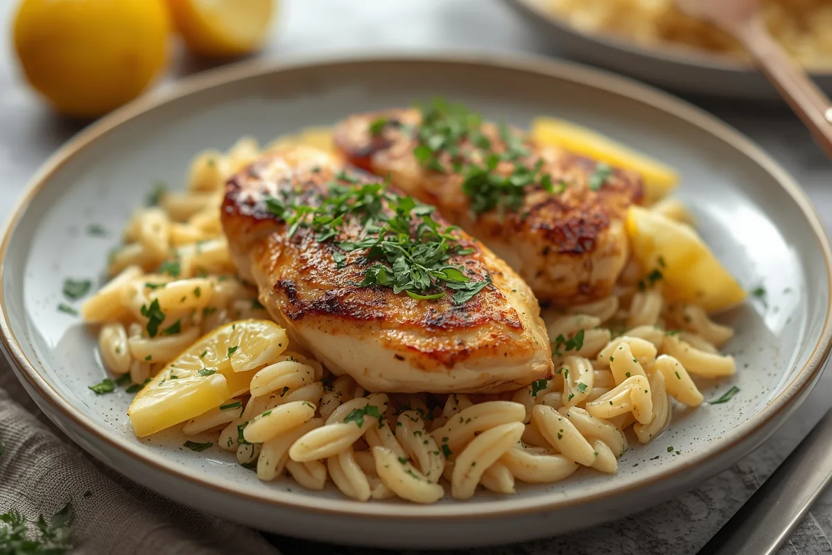 Lemon Chicken Orzo