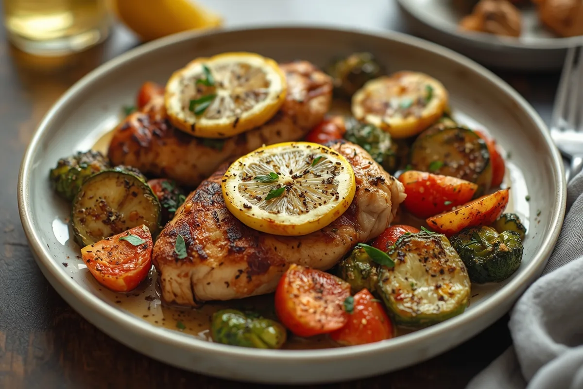 Sheet Pan Lemon Chicken and Vegetables – Healthy Dinner