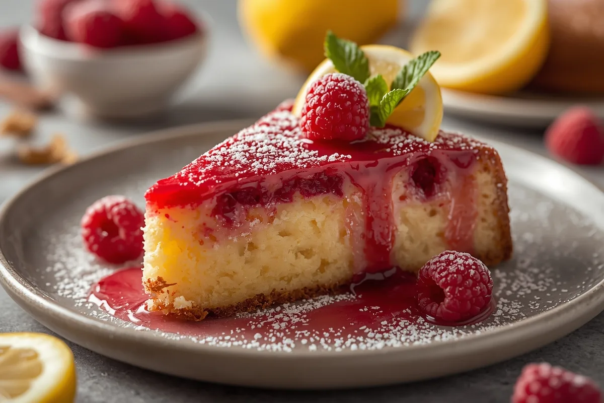 Irresistible Lemon Raspberry Cake Delight – Easy Recipe for 12 Servings 3 Lemon Raspberry Cake
