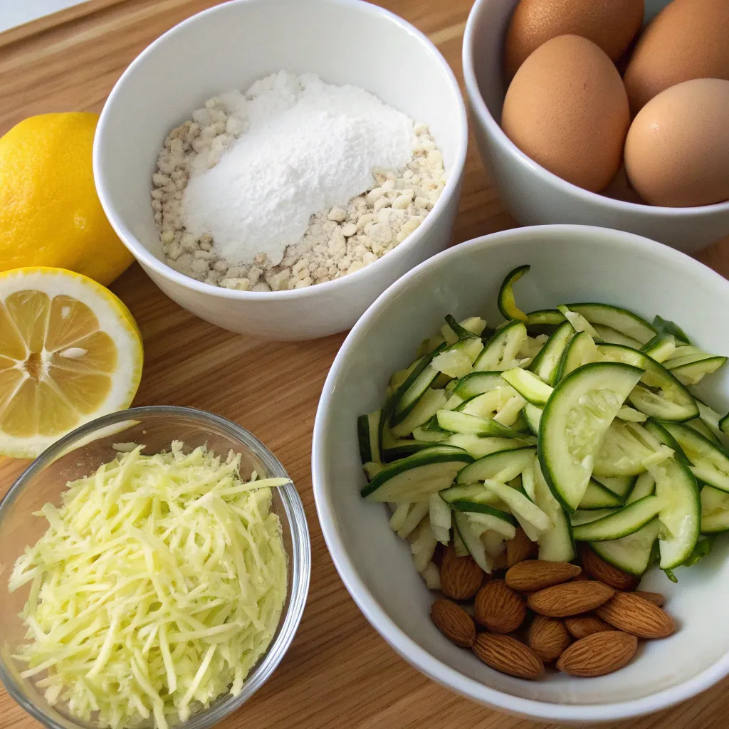 Lemon-Zested Zucchini & Almond Cake
