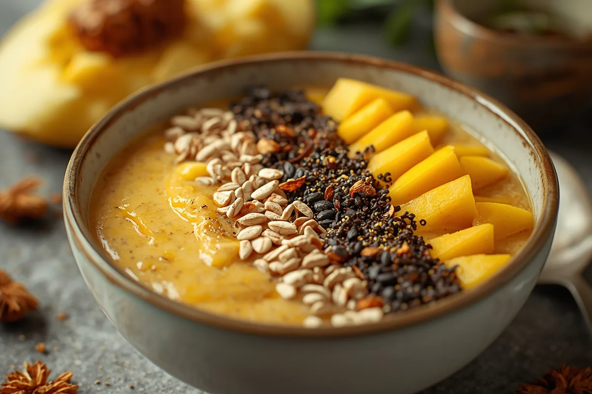 Mango Smoothie Bowl – Tropical Healthy Breakfast